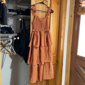COPY - Rust Polka Dot Dress